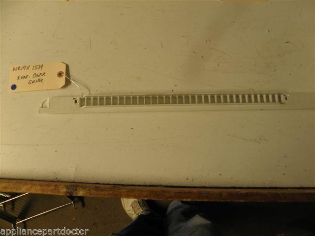 GE REFRIGERATOR WR17X1539 GRILLE EVAP COVER USED PART ASSEMBLY FREE SHIPPING GE REFRIGERATOR WR17X1539 GRILLE EVAP COVER USED PART ASSEMBLY FREE SHIPPING